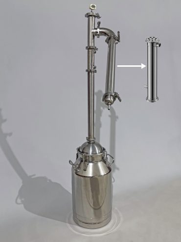 Paslanmaz Çelik Reflux İmbik (54mm) – 50 L